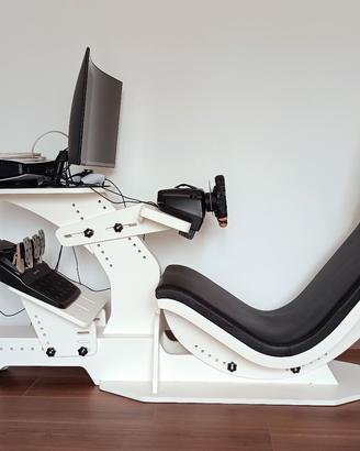  Postazione F1 raceKit rk1 + monitor curvo samsung