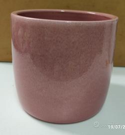 Coprivaso di terracotta colore rosa scuro 