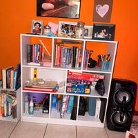 Libreria bianca in legno