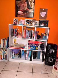 Libreria bianca in legno
