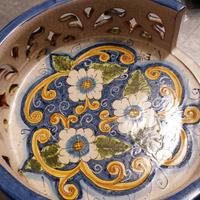 vassoio ceramica stile Caltagirone 