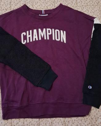 Felpa Champion originale- color Block e Sherpa