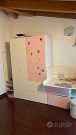 Armadio cameretta bimba