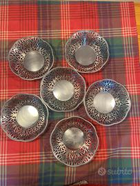 6 cestini per il pane vintage Alessi anni ‘60