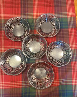 6 cestini per il pane vintage Alessi anni ‘60