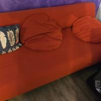 DIVANO LETTO IKEA ARANCIONE