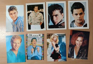 8 cartoline attori vari anni 90 