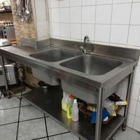 Lavello professionale in acciaio inox