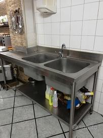 Lavello professionale in acciaio inox