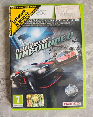 ridge racer unbounded Xbox 360