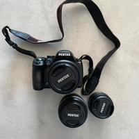 Pentax k50 con 3 obiettivi