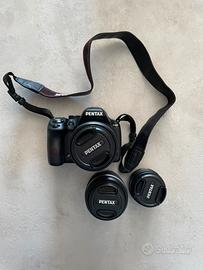Pentax k50 con 3 obiettivi