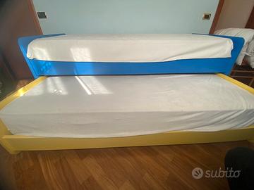 Letto cameretta singolo+secondo letto estraibile