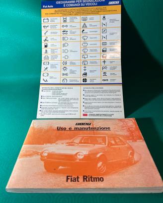 Fiat Ritmo 1ª Serie Manuale Uso e Manutenzione +