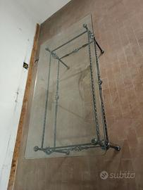 Tavolino da salotto in ferro battuto 