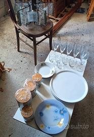 set piatti e bicchieri 