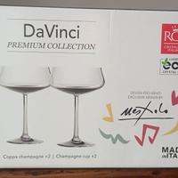 2 Coppe champagne RCR Ugo Nespolo