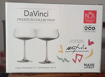 2 Coppe champagne RCR Ugo Nespolo