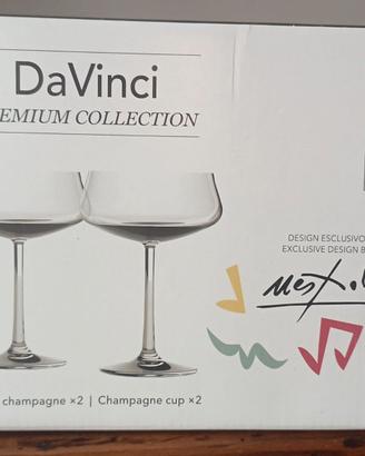 4 Confezioni di 2 Coppe champagne RCR Ugo Nespolo
