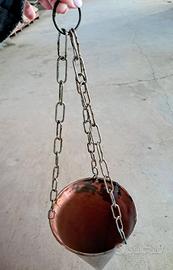 Imbuto in rame con catena