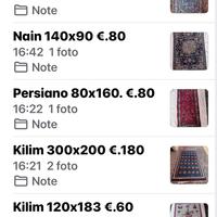 Tappeti Persiani nain kilim