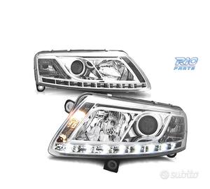 FARI XENON AUDI A6 4F 04-08 DRL LUCE DIURNA REALE 