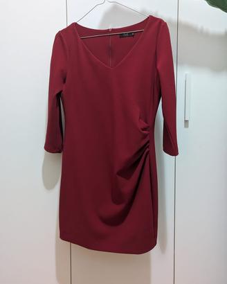 Vestito elegante, bordeaux