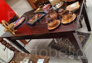 Codice: 9078 TAVOLO RETTANGOLARE IN LEGNO DI NOCE