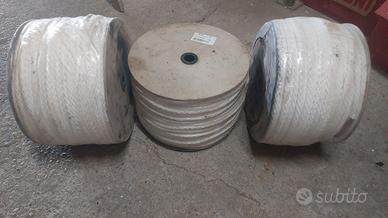 Corde treccia bianca polietilene MT 600 alta dens