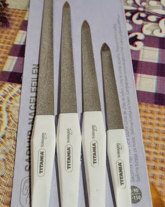TITANIA® Solinger Saphir - Set di 4 lime curve