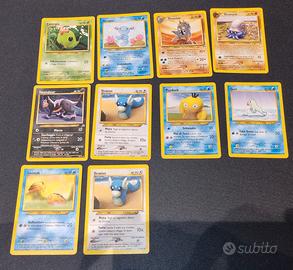 Pokémon Lotto 10 Carte Neo Discovery e Destiny