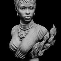 Miniatura Busto di Donna