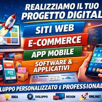 Siti web, landing page, APP, e-commerce