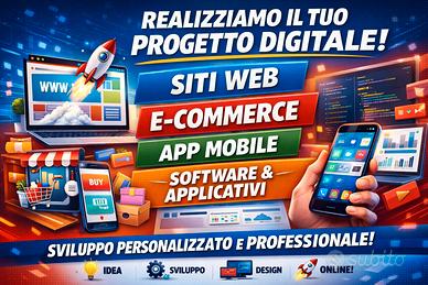 Siti web, landing page, APP, e-commerce