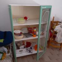 Credenza Mobile da cucina con vetrinetta decorata 