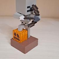 statuetta scheletro minecraft