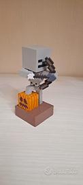 statuetta scheletro minecraft