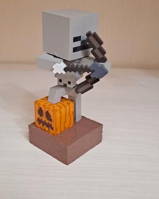 statuetta scheletro minecraft