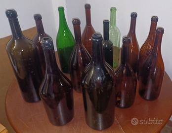 GRAN LOTTO N. 13 BOTTIGLIONI VUOTI VINO VINTAGE