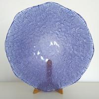 DIAMANTE' bolo blu / azzurro in vetro