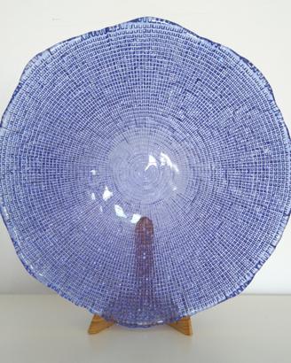 DIAMANTE' bolo blu / azzurro in vetro