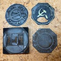 Stampi politici PCI PRA PSIUP PLI Lista Civica