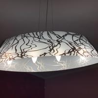 Lampadario vetro dipinto