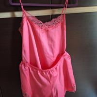 Set/pigiama Tezenis canotta + pantaloncini fucsia