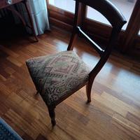 ⚘️Sedie in legno rivestite in stoffa⚘️