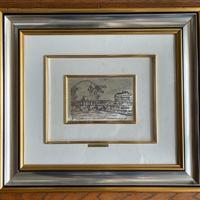 Roma sparita Tevere con Castel Sant Angelo quadro