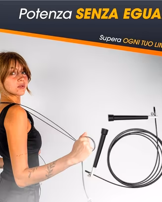 Corda Saltare Sport Cardio Palestra Box Skip Rope