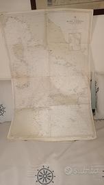 CARTA NAUTUCA MARE TIRRENO E  CANALE DI SICILIA n.