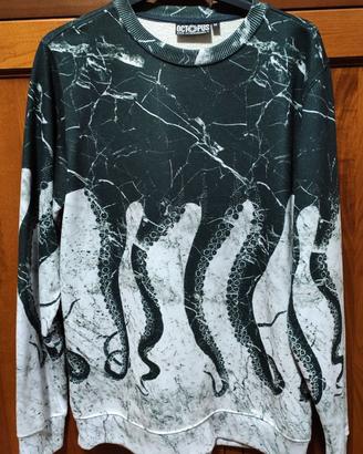 Felpa Octopus Taglia M - Fantasia Marmo Tentacoli