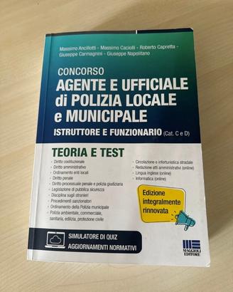 Manuale Teoria e Test Polizia municipale/ locale
